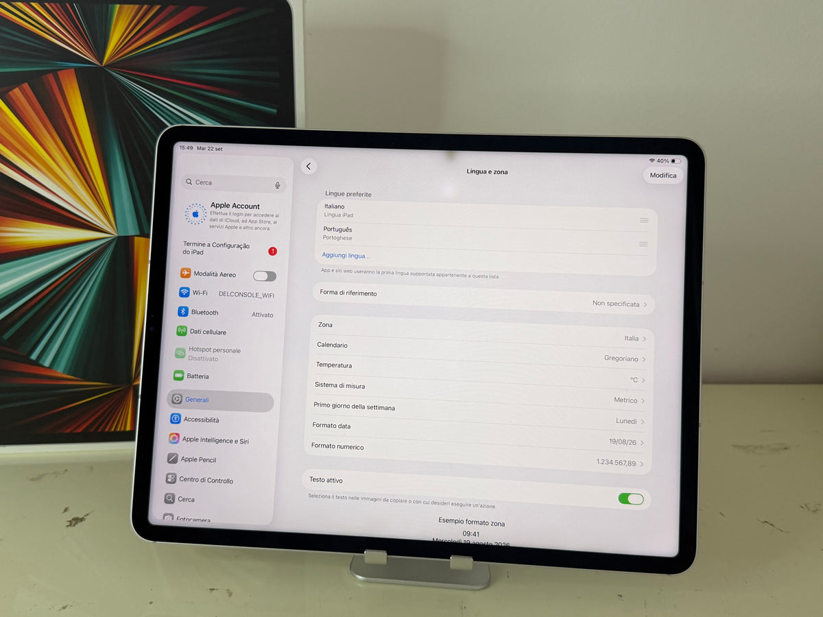 iPad Pro (2021) M1 128GB [12,9" WiFi + 4G] Grigio