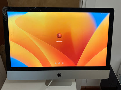 iMac (2017) [27", 5K Retina, Intel Core i5 3.8GHz, 64GB RAM, 2TB SSD, AMD Radeon PR0 580 8GB, macOS] argento