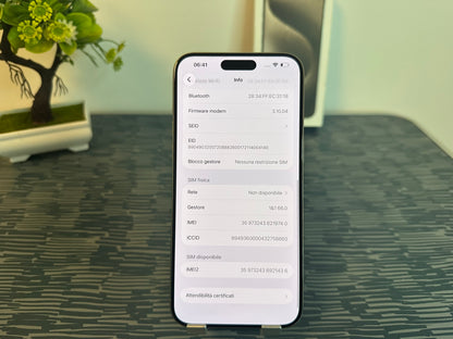 iPhone 15 Pro Max 256GB Titanio Bianco
