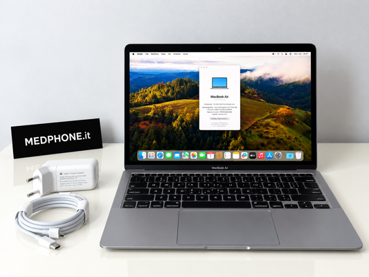 MacBook Air (2019) [13,3", Retina, Intel Core i5 1,6GHz, 8GB RAM, 128GB SSD, Intel UHD Graphics 617, macOS] Grigio