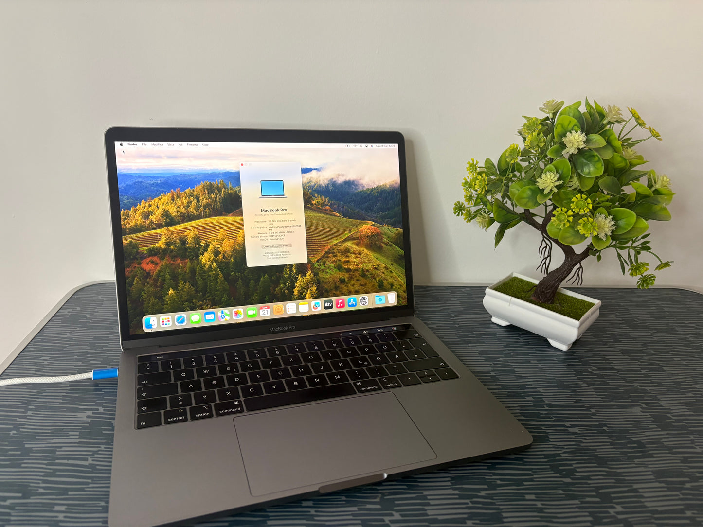 MacBook Pro (Mid 2018) [13,3", Touch Bar, Intel Core i5 2,3GHz, 8GB RAM, 256GB SSD, Intel Iris Plus Graphics 655, macOS] Grigio