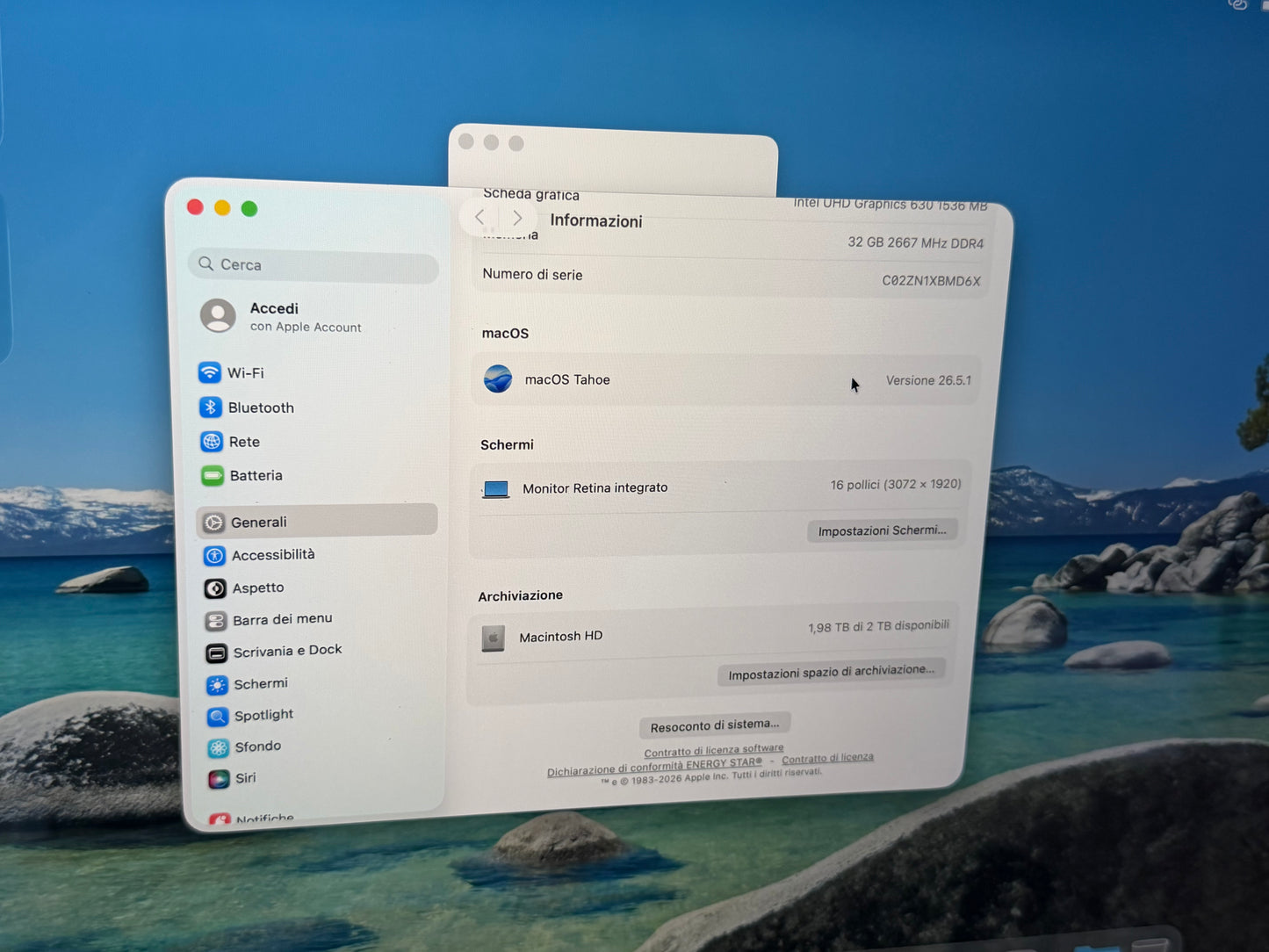 MacBook Pro (2019) [16", Touch Bar, Intel Core i9 4GHz, 32GB RAM, 2TB SSD, AMD Radeon Pro 5500M, macOS] grigio