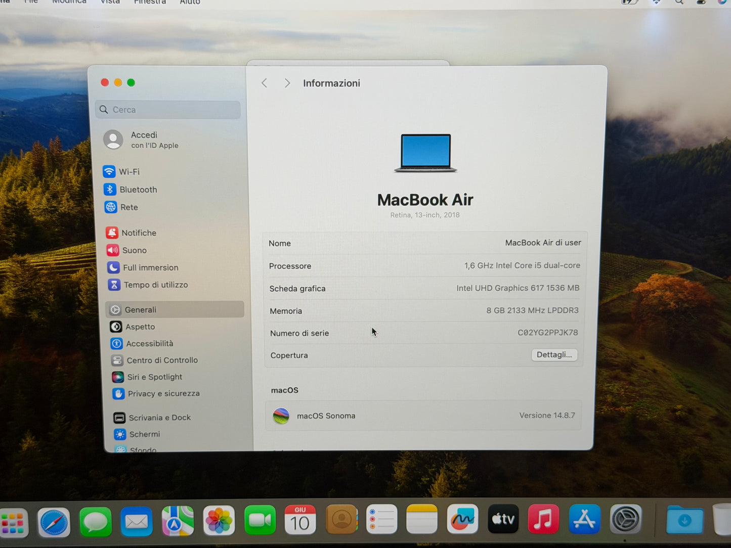 MacBook Air (2018) [13,3", Retina, Intel Core i5 1, 6GHz, 8GB RAM, 256GB SSD, Intel UHD Graphics 617, macOS] spacegrau