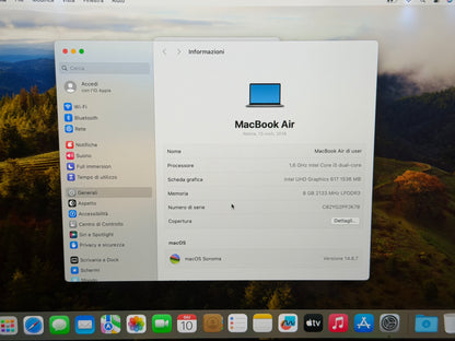 MacBook Air (2018) [13,3", Retina, Intel Core i5 1, 6GHz, 8GB RAM, 256GB SSD, Intel UHD Graphics 617, macOS] spacegrau