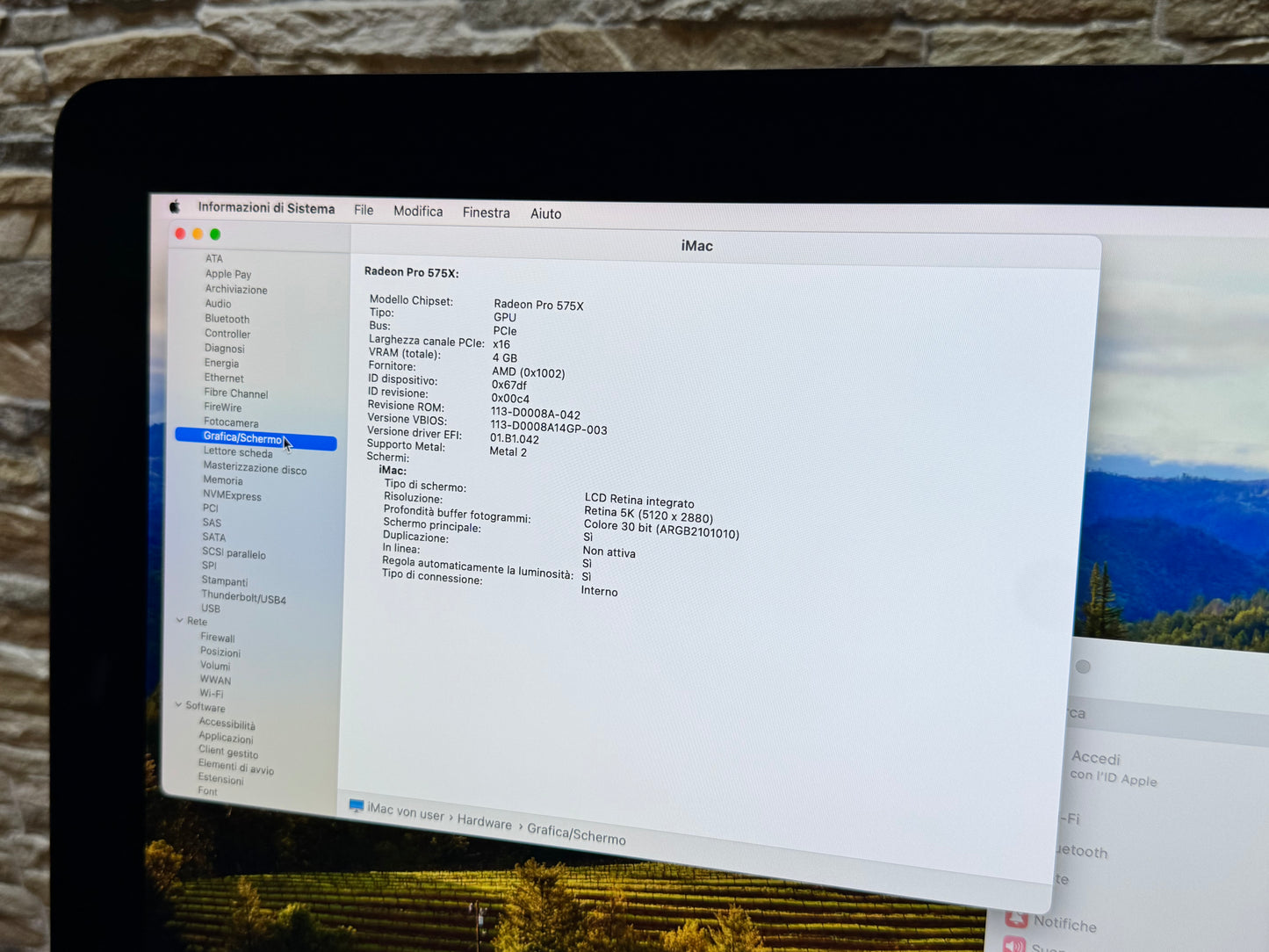 iMac (2019) [27", 5K, Retina, Intel Core i5 3,1GHz, 16GB RAM, 1TB Fusion Drive, AMD Radeon Pr0 575X, Mac OS] argento