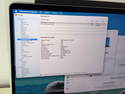MacBook Pro (2019) [16", Touch Bar, Intel Core i9 4GHz, 32GB RAM, 2TB SSD, AMD Radeon Pro 5500M, macOS] grigio