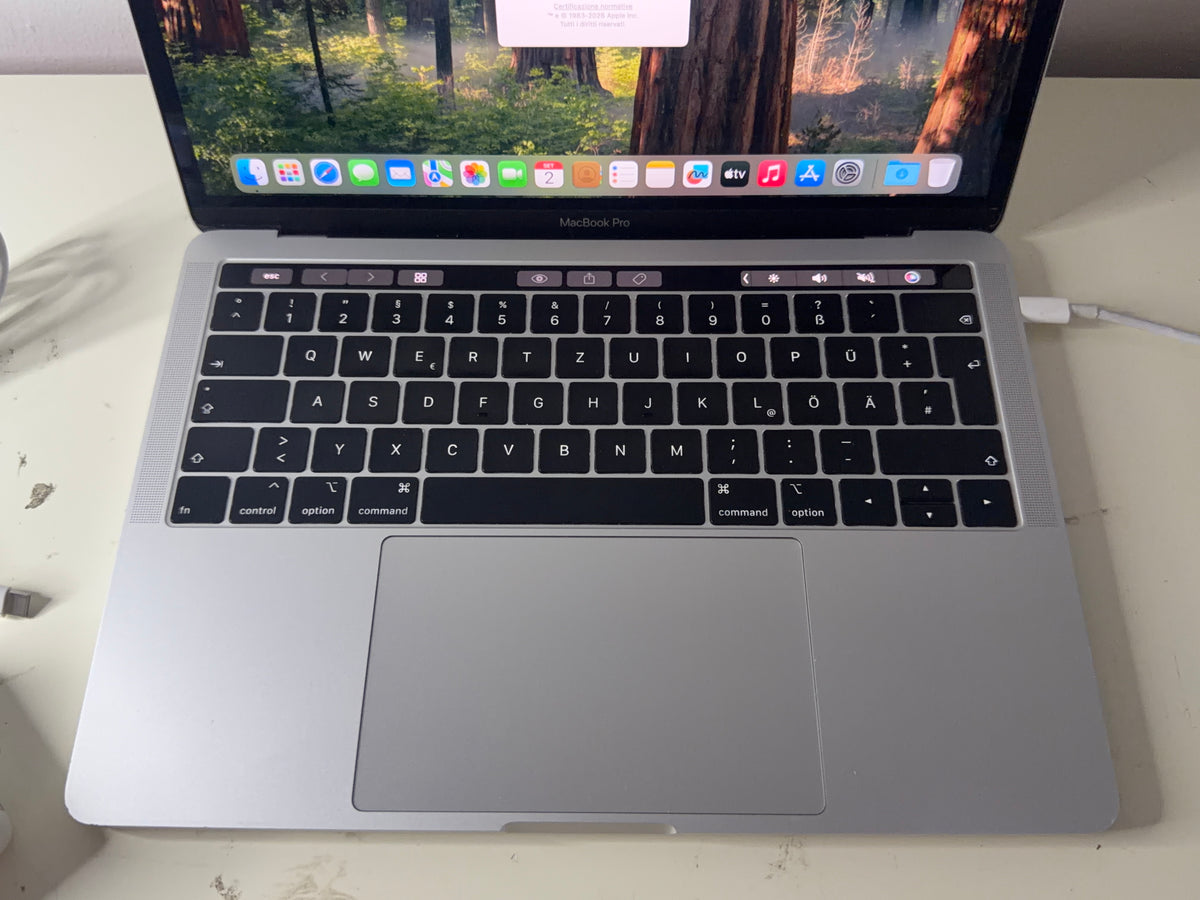 MacBook Pro (2019) [13,3", Touch Bar, Intel Core i5 2,4GHz, 16GB RAM, 512GB SSD, Intel Iris Plus Graphics 655, Mac OS X] Grigio