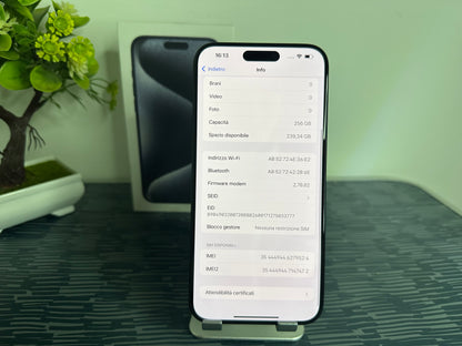 iPhone 15 Pro Max 256GB Titanio Blu