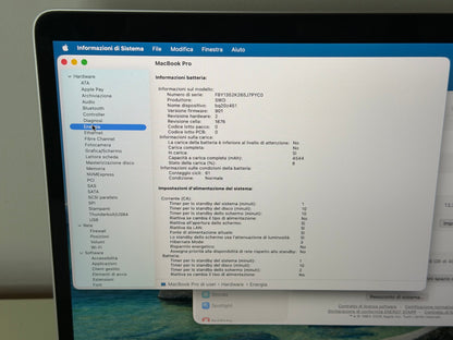 MacBook Pro (2020) [13,3", Touch Bar, Intel Core i7 2,3GHz, 32GB RAM, 512GB SSD, Intel Iris Plus Graphics, macOS] Grigio