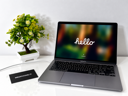 MacBook Pro (2020) M1 [13,3", Touch Bar, Apple M1 3,2GHz, 8GB RAM, 256GB SSD, Apple 8 Core, macOS] Grigio
