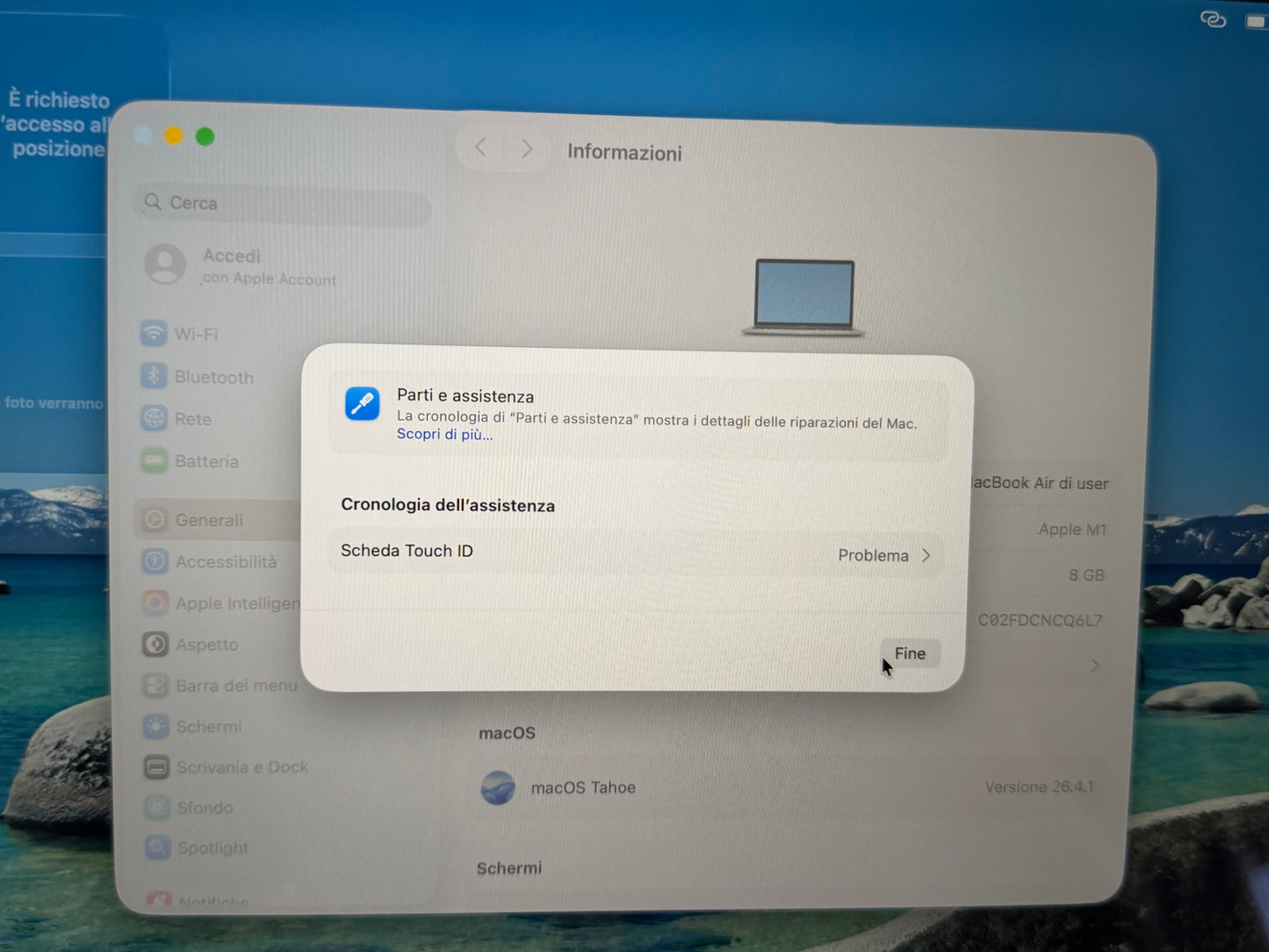 MacBook Air M1 (Late 2020) [13,3", Retina, Apple M1, 8GB RAM, 256GB SSD, Apple 7 Core, macOS] Grigio