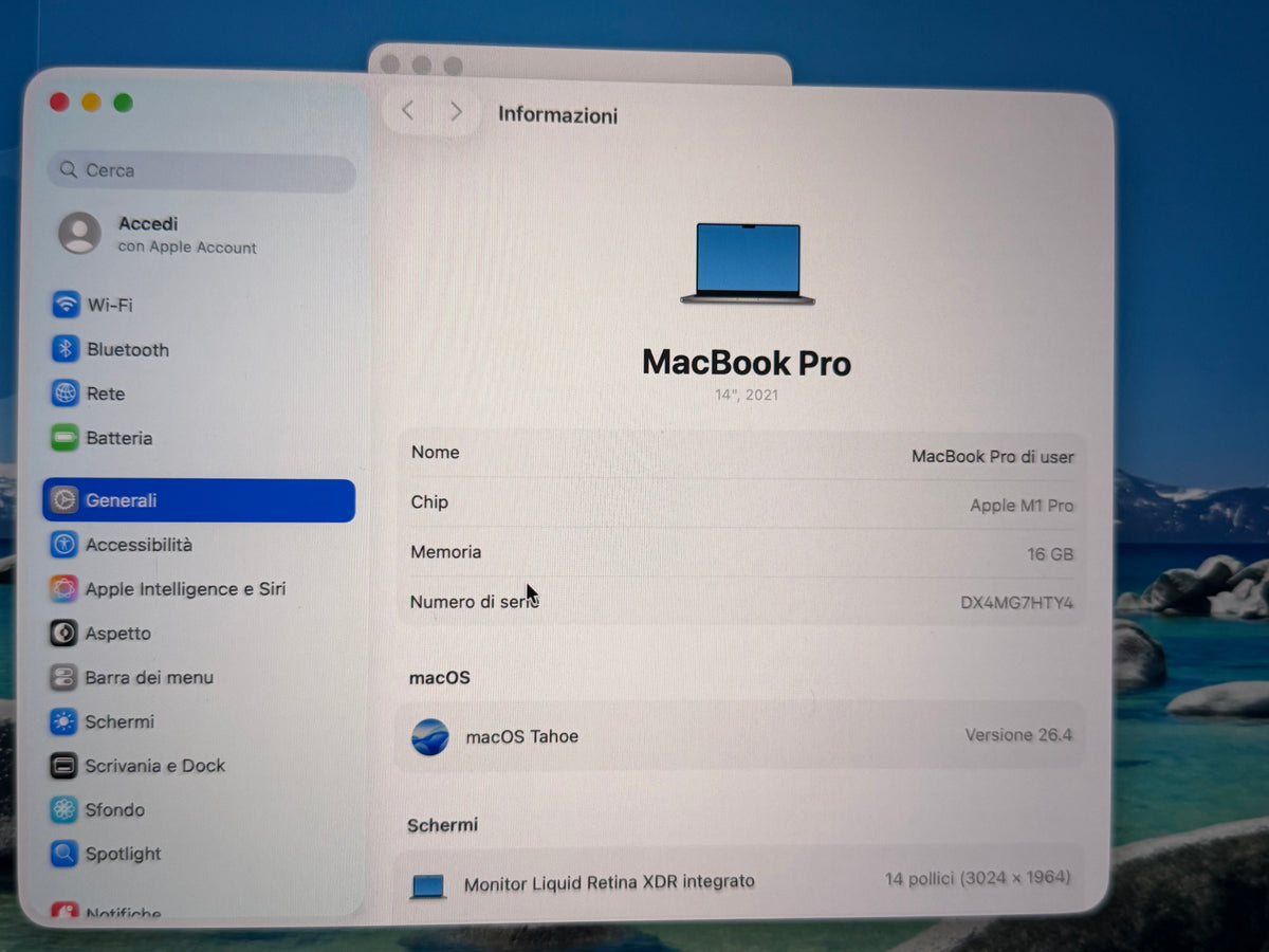 MacBook Pro (2021) [14,2", Apple M1 Pro 8 Core, 16GB RAM, 512GB SSD, Apple 14 Core, macOS] grigio