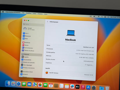 MacBook (Mid 2017) [12", Retina, Intel Core i5 1,3GHz, 8GB RAM, 512GB SSD, Intel HD Graphics 615, macOS] Grigio