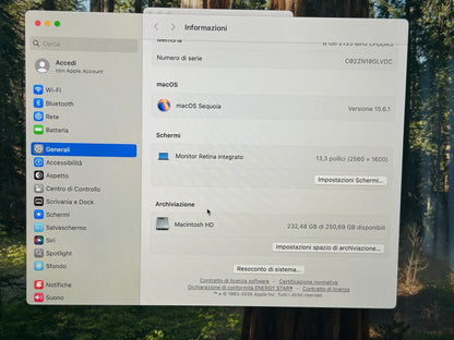 MacBook Pro (2019) [13,3", Touch Bar, Intel Core i5 2,4GHz, 8GB RAM, 256GB SSD, Intel Iris Plus Graphics 655, Mac OS X] Grigio