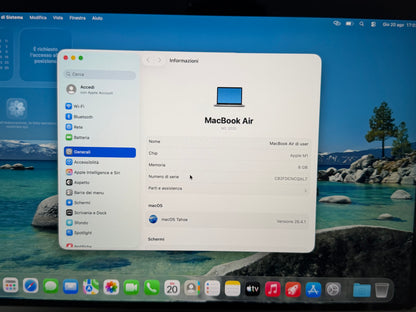 MacBook Air M1 (Late 2020) [13,3", Retina, Apple M1, 8GB RAM, 256GB SSD, Apple 7 Core, macOS] Grigio