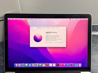 MacBook Pro (2015) [13,3", Retina, Intel Core i5 2,7GHz, 8GB RAM, 256GB SSD, Intel Iris Graphics 6100, macOS] argento