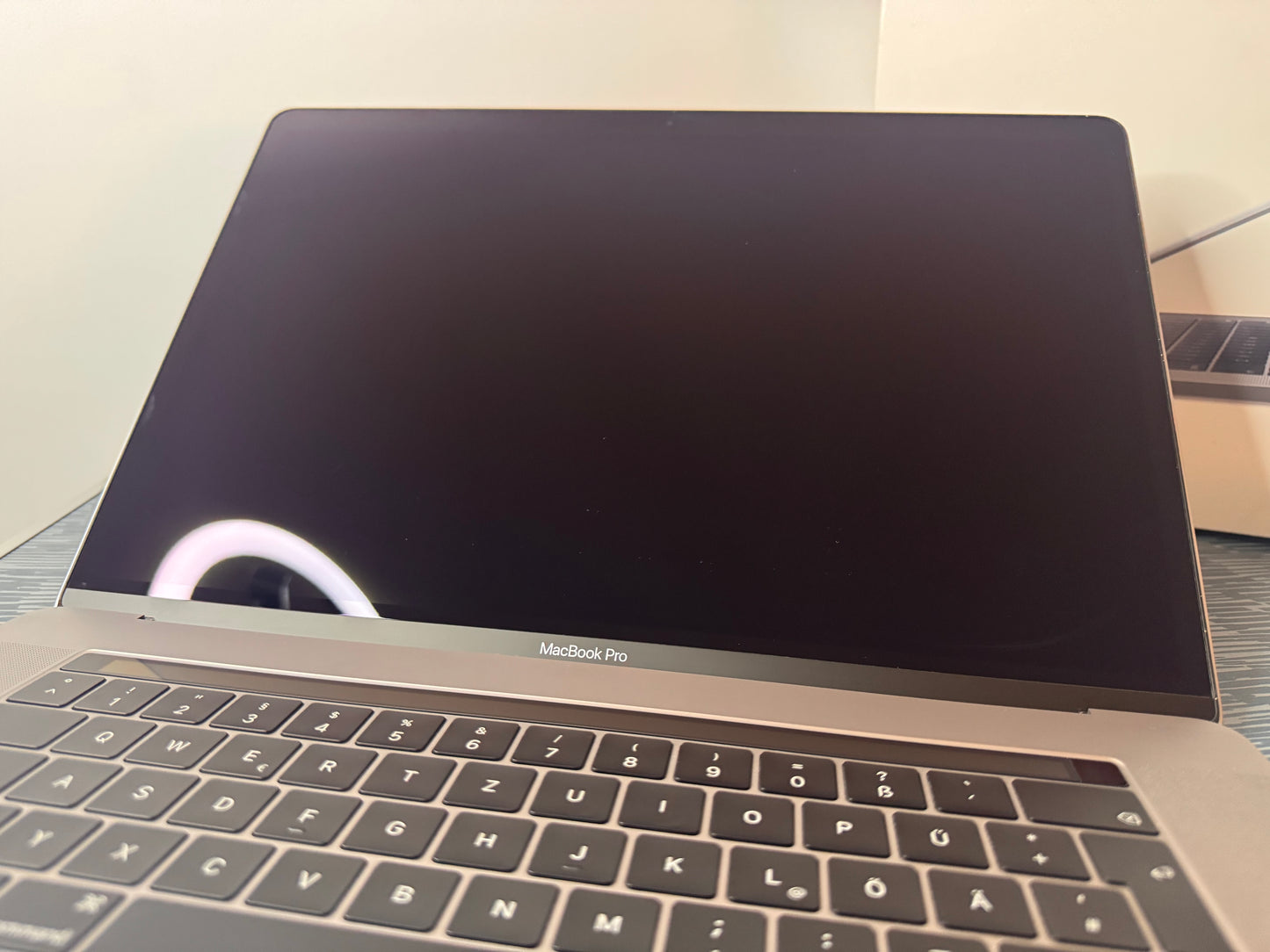 MacBook Pro (2019) [15,4", Retina, Touch Bar, Intel Core i7 2,6GHz, 16GB RAM, 256GB SSD, Intel UHD Graphics 630, AMD Radeon Pro 555X, Mac OS X] grigio