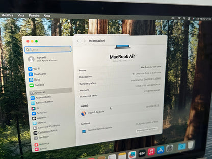 MacBook Air (2020) [13,3", Retina, Intel Core i5 1,1GHz, 8GB RAM, 256GB SSD, Intel Iris Plus Graphics, macOS] grigio