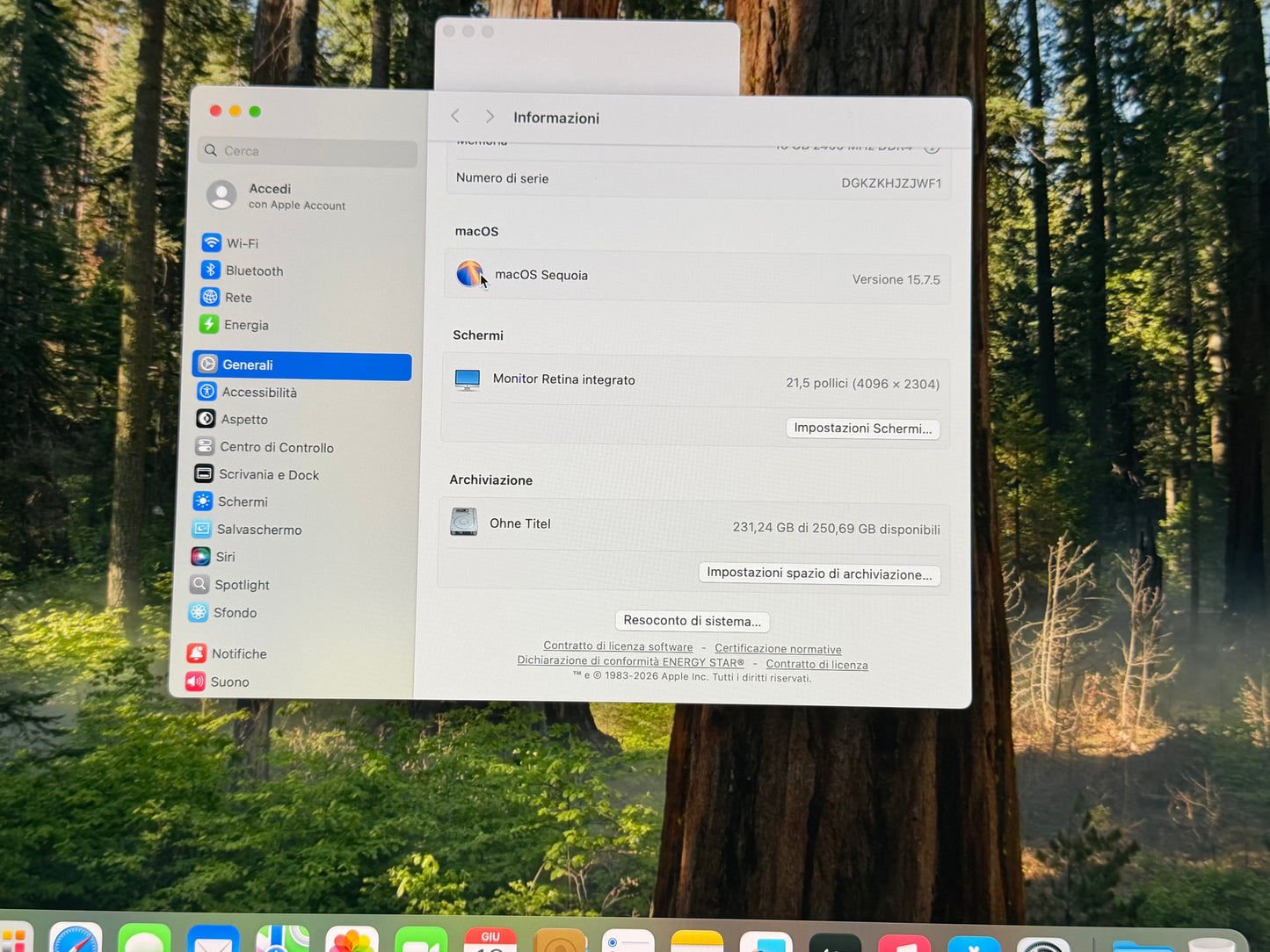 iMac (2019) [21,5", 4K, Retina, Intel Core i3 3,6GHz, 16GB RAM, 256GB SSD, AMD Radeon Pro 555X, macOS] argento