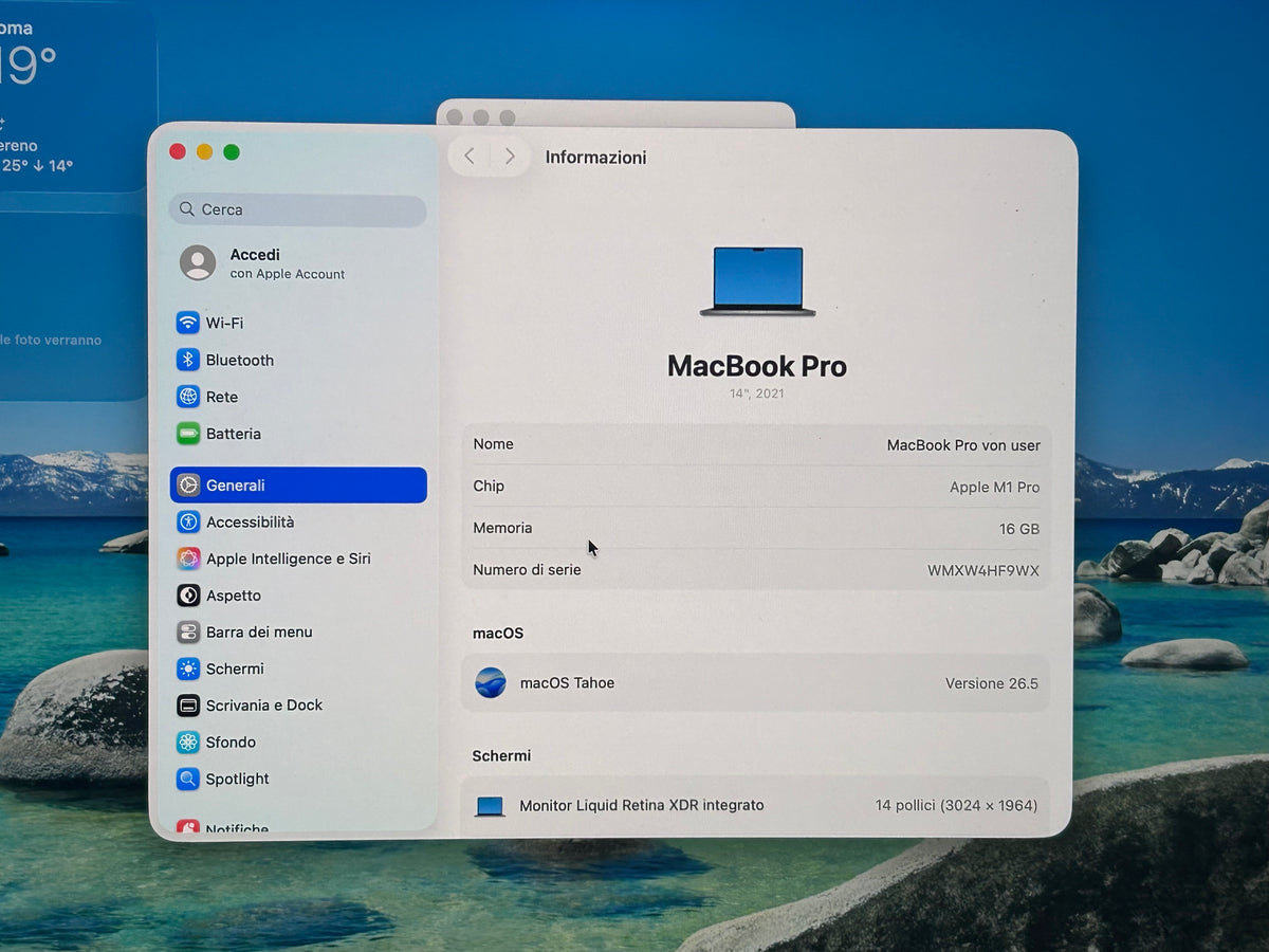 MacBook Pro (2021) [14,2", Apple M1 Pro 8 Core, 16GB RAM, 512GB SSD, Apple 14 Core, macOS] grigio