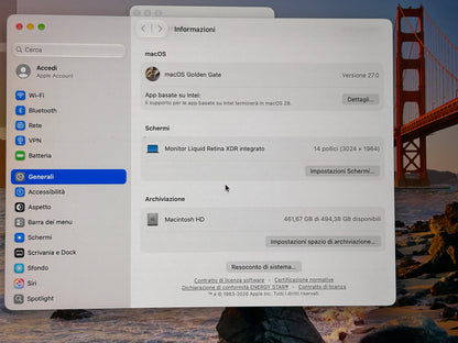 MacBook Pro (2021) [14,2", Apple M1 Pro 8 Core, 16GB RAM, 512GB SSD, Apple 14 Core, macOS] grigio