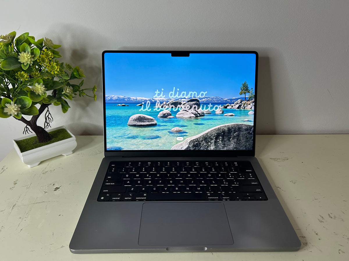 MacBook Pro (2021) [14,2", Apple M1 Pro 8 Core, 16GB RAM, 512GB SSD, Apple 14 Core, macOS] grigio