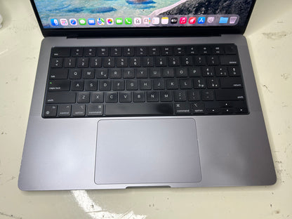 MacBook Pro (2021) [14,2", Apple M1 Pro 8 Core, 16GB RAM, 512GB SSD, Apple 14 Core, macOS] grigio