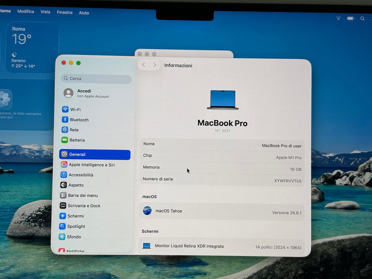 MacBook Pro (2021) [14,2", Apple M1 Pro 8 Core, 16GB RAM, 512GB SSD, Apple 14 Core, macOS] grigio