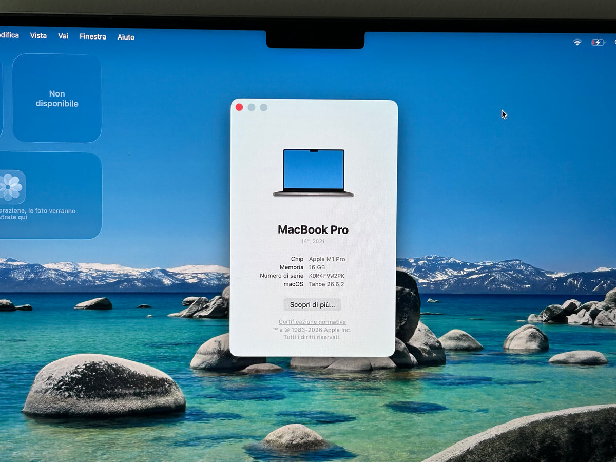 MacBook Pro (2021) [14,2", Apple M1 Pro 8 Core, 16GB RAM, 512GB SSD, Apple 14 Core, macOS] grigio