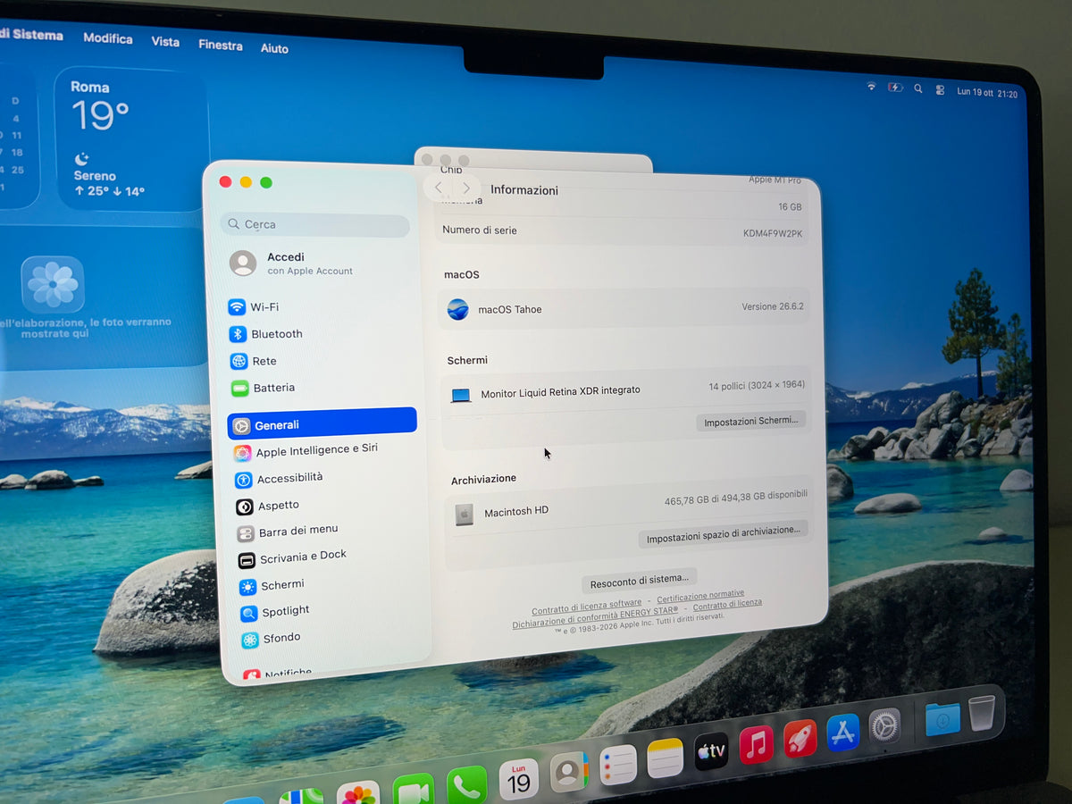 MacBook Pro (2021) [14,2", Apple M1 Pro 8 Core, 16GB RAM, 512GB SSD, Apple 14 Core, macOS] grigio