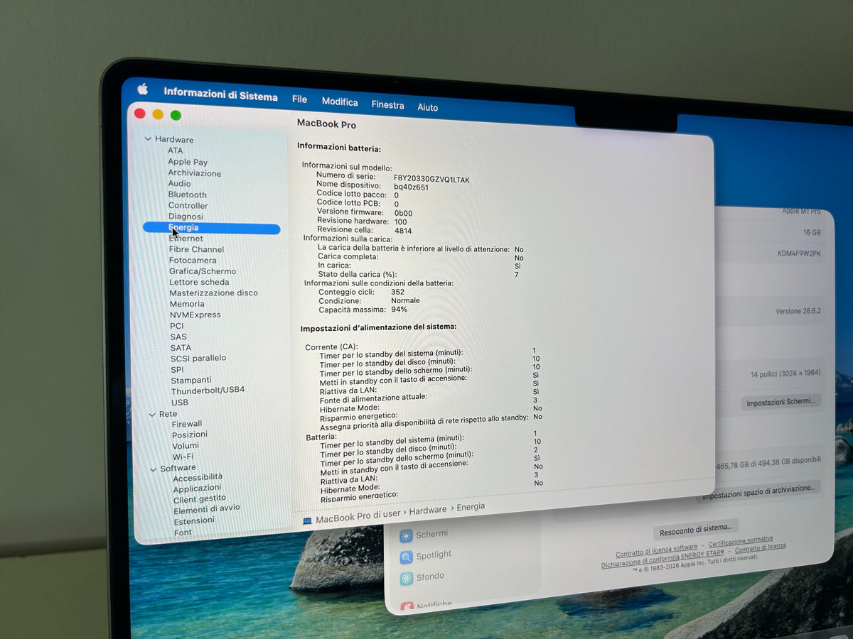 MacBook Pro (2021) [14,2", Apple M1 Pro 8 Core, 16GB RAM, 512GB SSD, Apple 14 Core, macOS] grigio