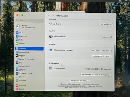MacBook Pro (2020) [13,3", Touch Bar, Intel Core i5 1,4GHz, 8GB RAM, 256GB SSD, Intel Iris Plus Graphics, macOS] Grigio