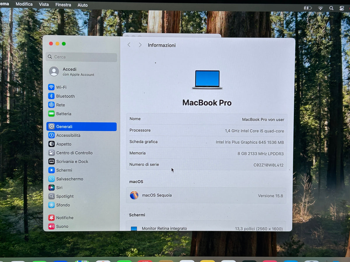 MacBook Pro (2019) [13,3", Touch Bar, Intel Core i5 1,4GHz, 8GB RAM, 256GB SSD, Intel Iris Plus Graphics 645, Mac OS X] Grigio