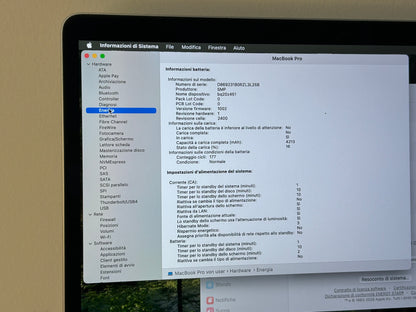MacBook Pro (2019) [13,3", Touch Bar, Intel Core i5 1,4GHz, 8GB RAM, 256GB SSD, Intel Iris Plus Graphics 645, Mac OS X] Grigio