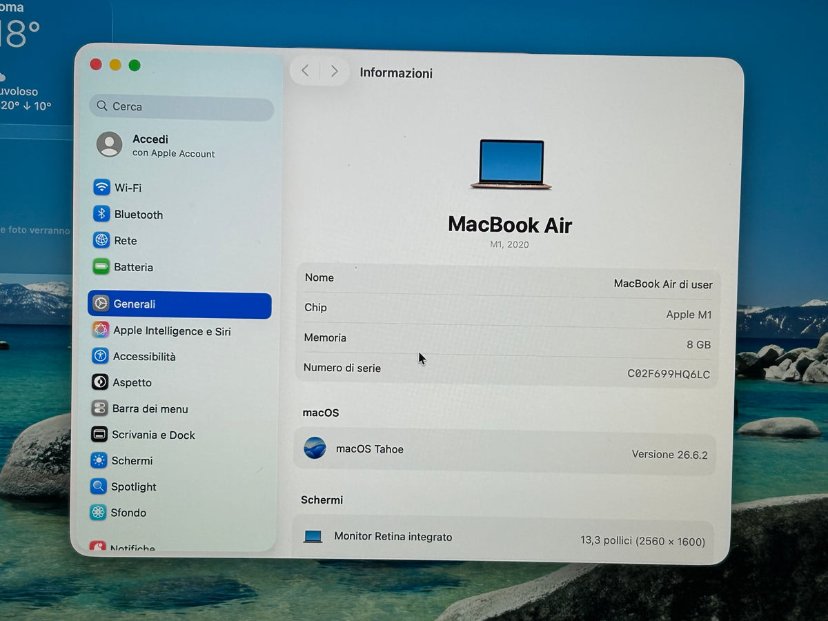 MacBook Air M1 (Late 2020) [13,3", Retina, Apple M1, 8GB RAM, 256GB SSD, Apple 7 Core, macOS] Oro