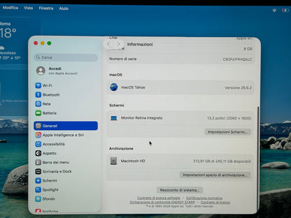 MacBook Air M1 (Late 2020) [13,3", Retina, Apple M1, 8GB RAM, 256GB SSD, Apple 7 Core, macOS] Oro
