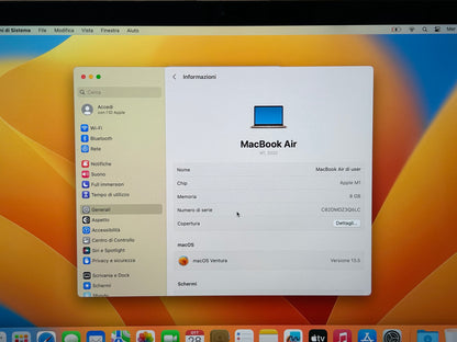 MacBook Air M1 (Late 2020) [13,3", Retina, Apple M1, 8GB RAM, 256GB SSD, Apple 7 Core, macOS] Oro