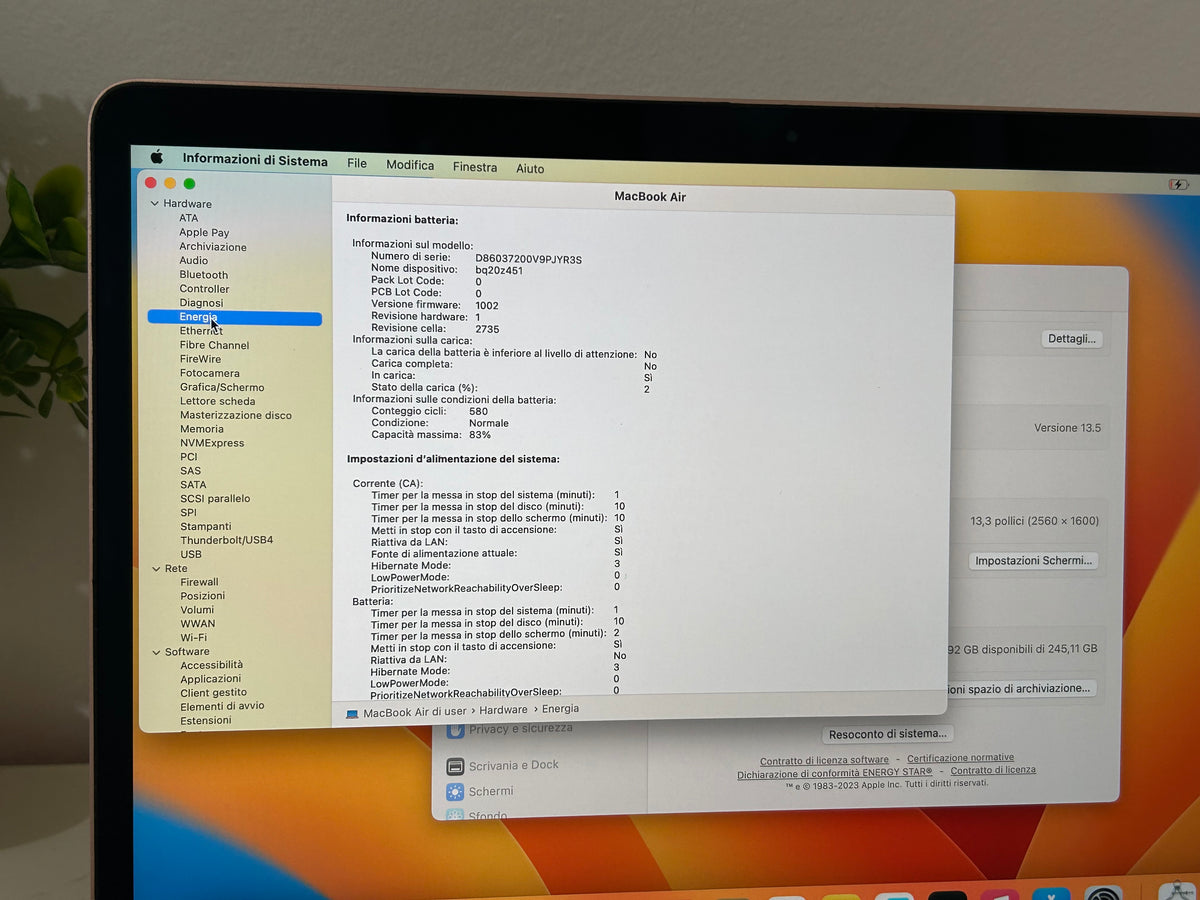 MacBook Air M1 (Late 2020) [13,3", Retina, Apple M1, 8GB RAM, 256GB SSD, Apple 7 Core, macOS] Oro