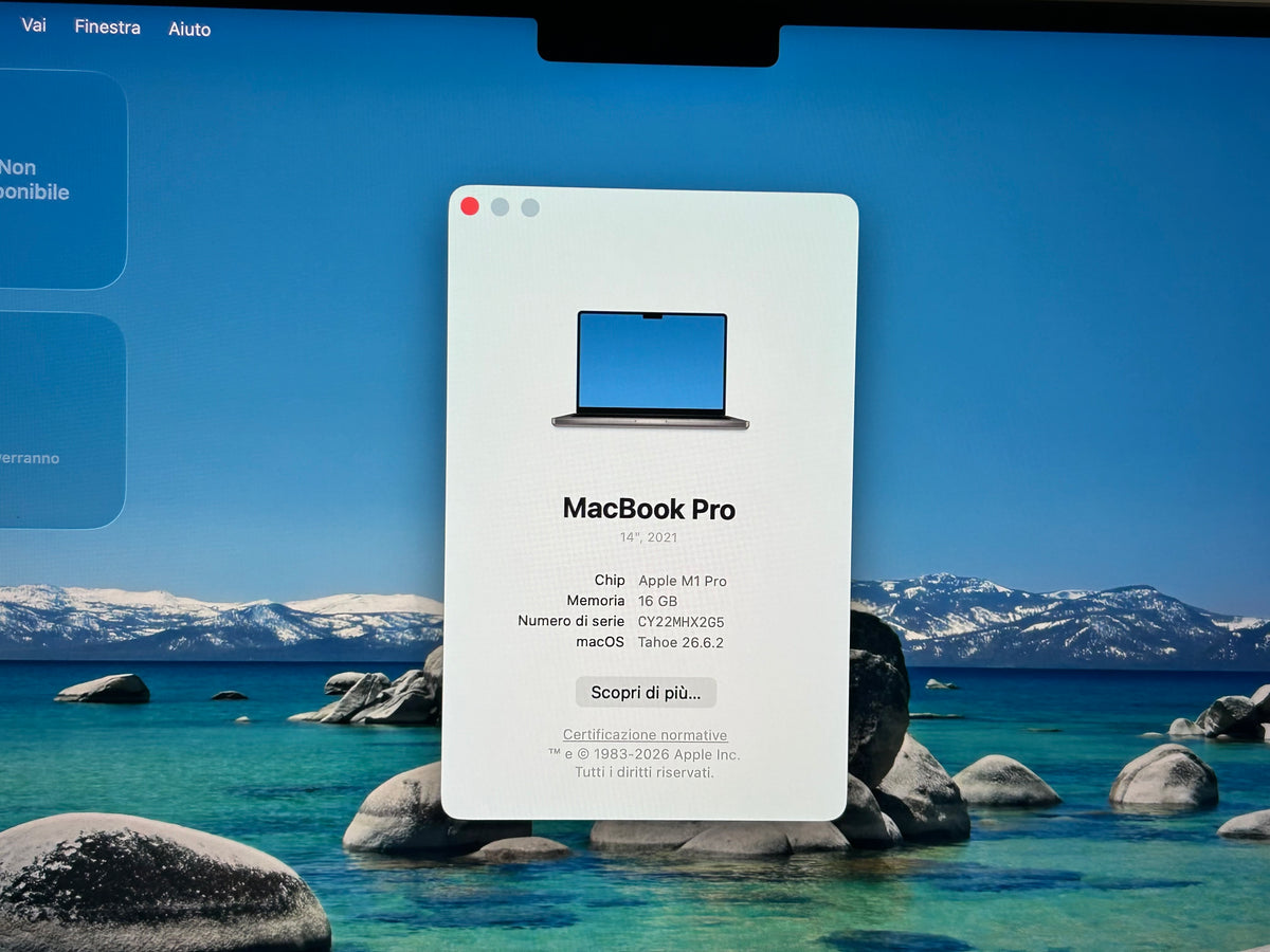 MacBook Pro (2021) [14,2", Apple M1 Pro 8 Core, 16GB RAM, 512GB SSD, Apple 14 Core, macOS] grigio