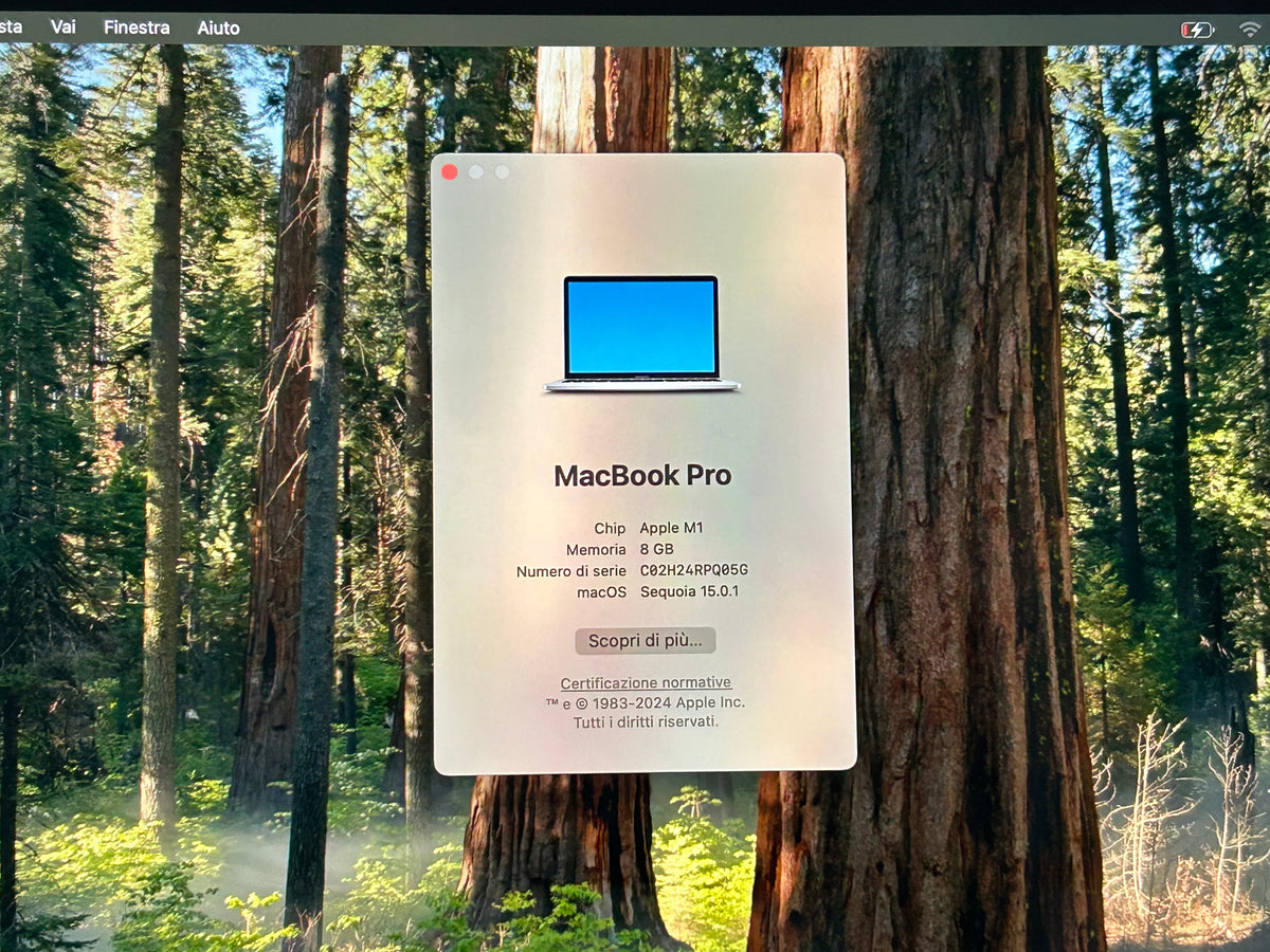 MacBook Pro (2020) M1 [13,3", Touch Bar, Apple M1 3,2GHz, 8GB RAM, 256GB SSD, Apple 8 Core, macOS] Grigio