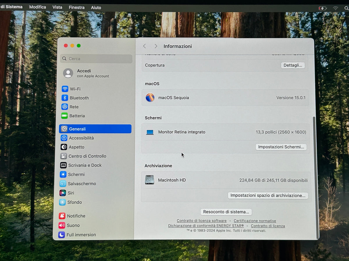 MacBook Pro (2020) M1 [13,3", Touch Bar, Apple M1 3,2GHz, 8GB RAM, 256GB SSD, Apple 8 Core, macOS] Grigio