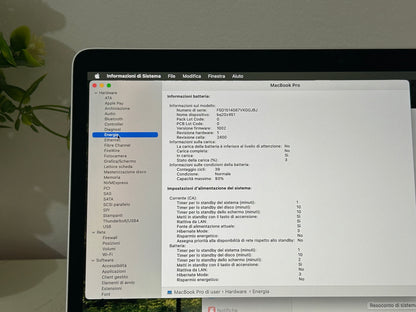 MacBook Pro (2020) M1 [13,3", Touch Bar, Apple M1 3,2GHz, 8GB RAM, 256GB SSD, Apple 8 Core, macOS] Grigio
