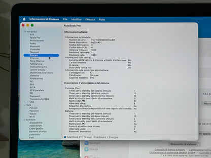 MacBook Pro (2020) M1 [13,3", Touch Bar, Apple M1 3,2GHz, 8GB RAM, 256GB SSD, Apple 8 Core, macOS] Grigio
