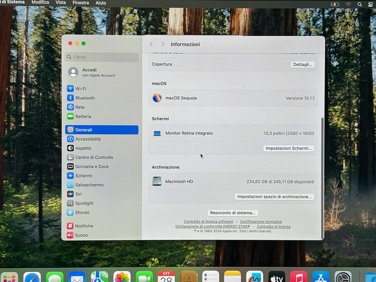 MacBook Pro (2020) M1 [13,3", Touch Bar, Apple M1 3,2GHz, 8GB RAM, 256GB SSD, Apple 8 Core, macOS] Grigio