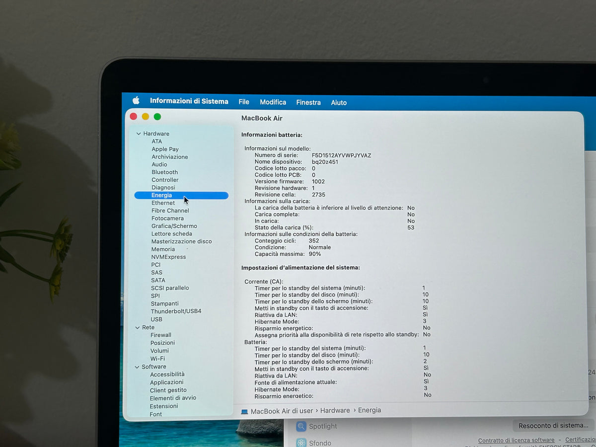 MacBook Air M1 (Late 2020) [13,3", Retina, Apple M1, 8GB RAM, 256GB SSD, Apple 7 Core, macOS] Grigio
