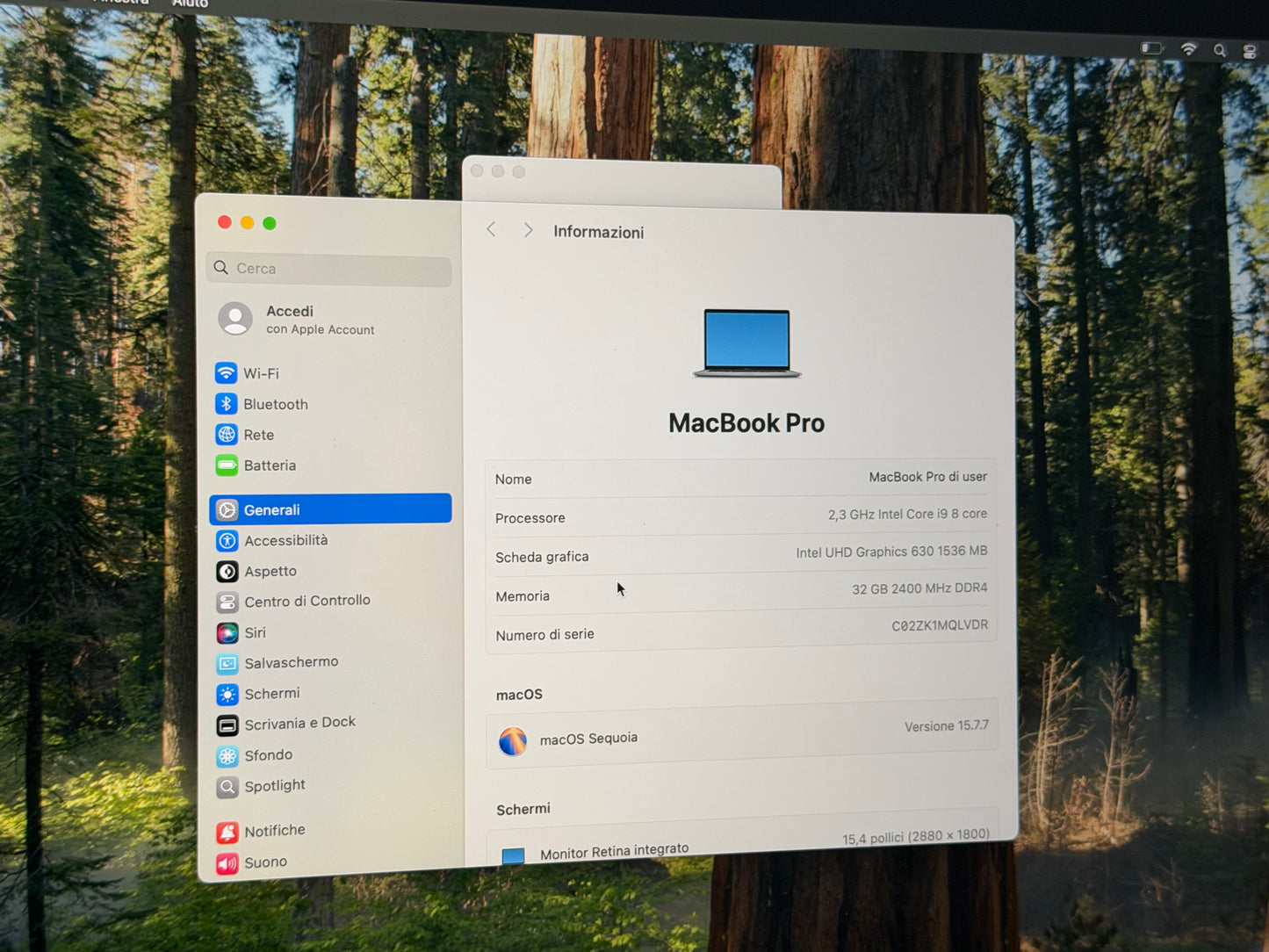 MacBook Pro (2019) [15,4", Touch Bar, Intel Core i9 2,3GHz, 32GB RAM, 1TB SSD, Intel UHD Graphics 630 + AMD Radeon Pro 560X, macOS] grigio