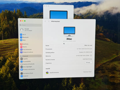 iMac (2019) [27", 5K, Retina, Intel Core i5 3,0GHz, 64GB RAM, 1TB Fusion Drive, AMD Radeon Pro 570X, macOS] argento
