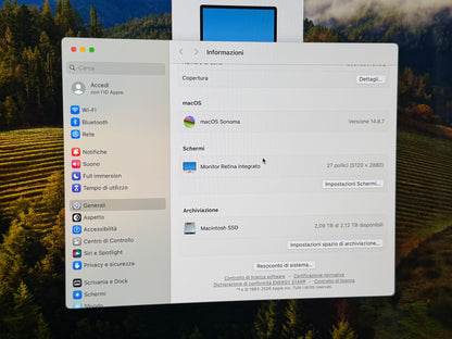 iMac (2019) [27", 5K, Retina, Intel Core i5 3,0GHz, 64GB RAM, 1TB Fusion Drive, AMD Radeon Pro 570X, macOS] argento