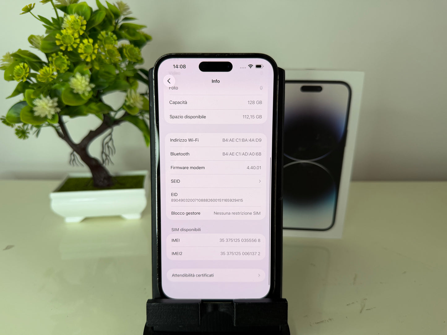 iPhone 14 Pro Max 128GB Nero