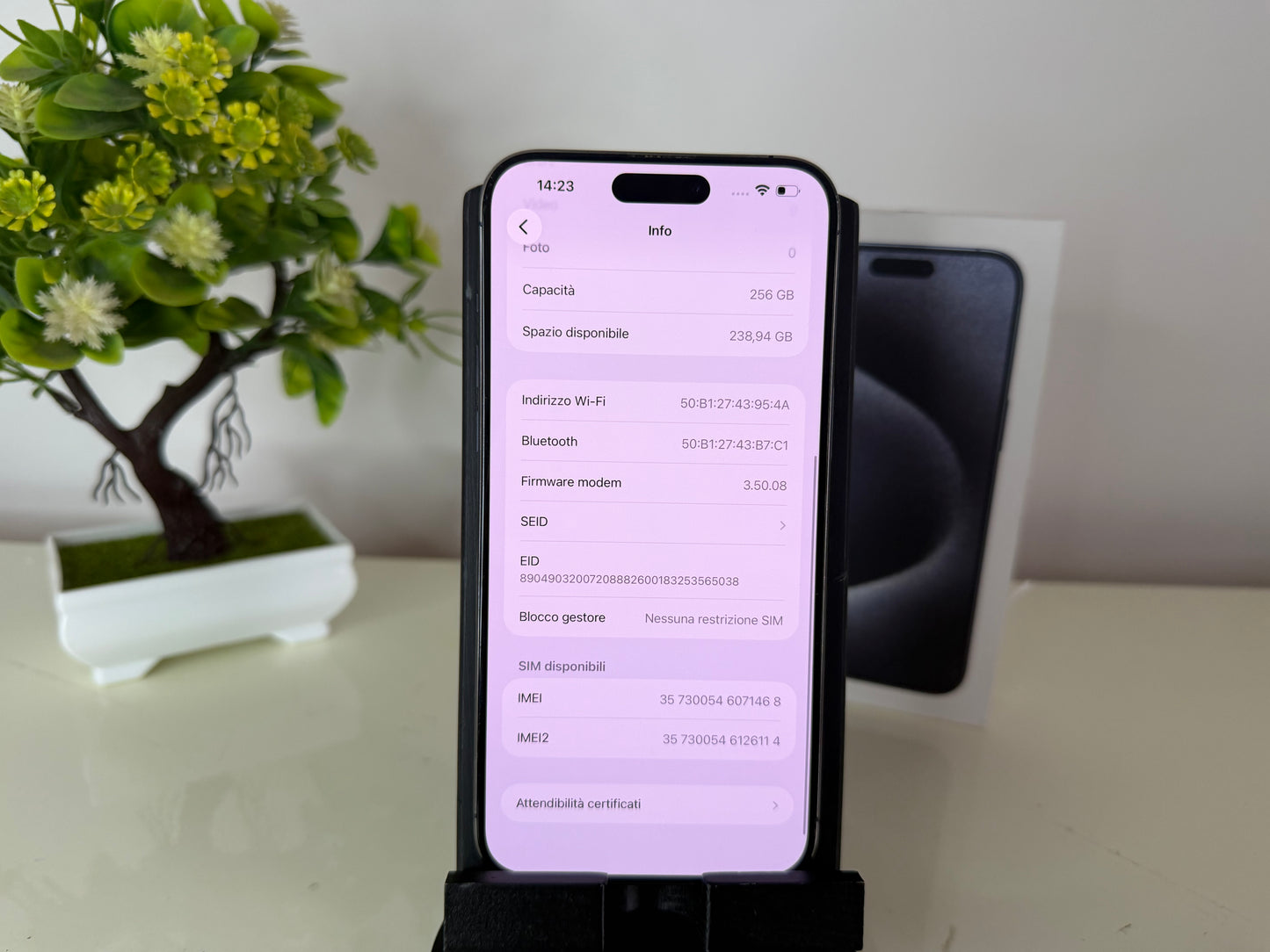 iPhone 15 Pro Max 256GB Nero